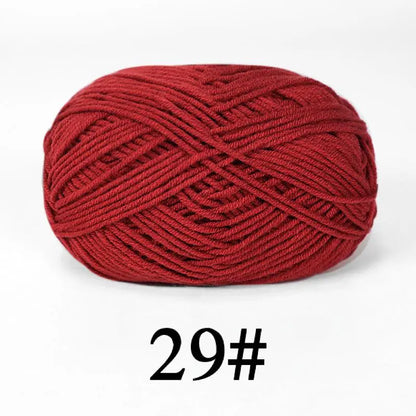 Nouveau 5 pièces 250g lait coton tricot laine fil couture teint Lanas pour Crochet artisanat pull chapeau poupées couture tricot outils