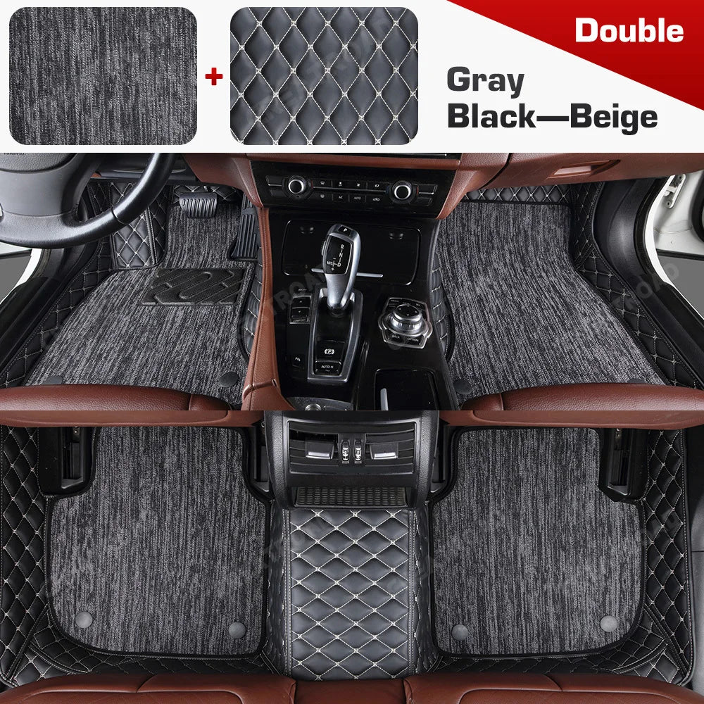 Tapis de sol de voiture Double couche, couverture de tapis automobile personnalisée, accessoires d'intérieur pour Xpeng G6/G9 2022 2023 2024 2025