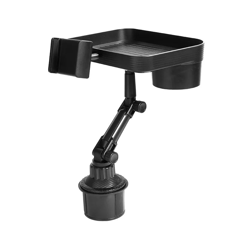 Plateau porte-gobelet réglable pour voiture, Table rotative à 360 degrés pour fente de téléphone, porte-boissons organisé pour aliments, accessoires de voiture