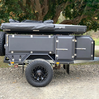 Remorque personnalisée pour petite remorque de camping-car avec tente, caravane tout-terrain 4x4, Suspension indépendante pour le Camping de vacances