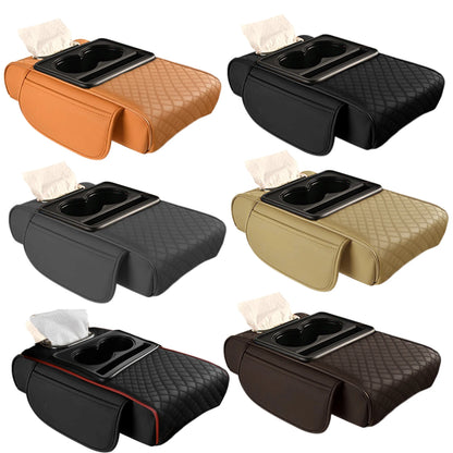 Coussin d'extension multifonctionnel pour accoudoir de voiture, coussin de console centrale épaissi de 7,5 cm, support de coude, organisateur de voiture