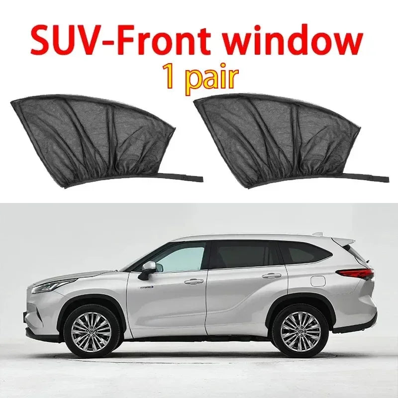 Pare-soleil anti-moustiques pour voiture, isolation thermique, anti-moustiques, maille de fenêtre de voiture, rideau latéral, accessoires de moustiquaire privée