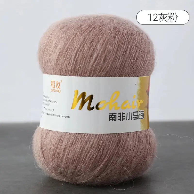 Fil de laine Mohair d'alpaga en peluche pour fil à tricoter, écharpe de pull 40 grammes/boule, fils épais de Lanas doux et chaud gonflés