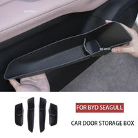Boîte de rangement multifonctionnelle et Durable pour porte intérieure avant et arrière de voiture, 4 pièces, Protection de mouette BYD, accessoires de rangement étanches