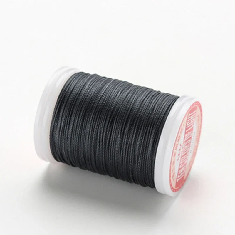 hilo elástico costura fil ciré accessoires cuir artisanat fil à coudre fil ciré rond cordon en Polyester cordon enduit de cire cordes
