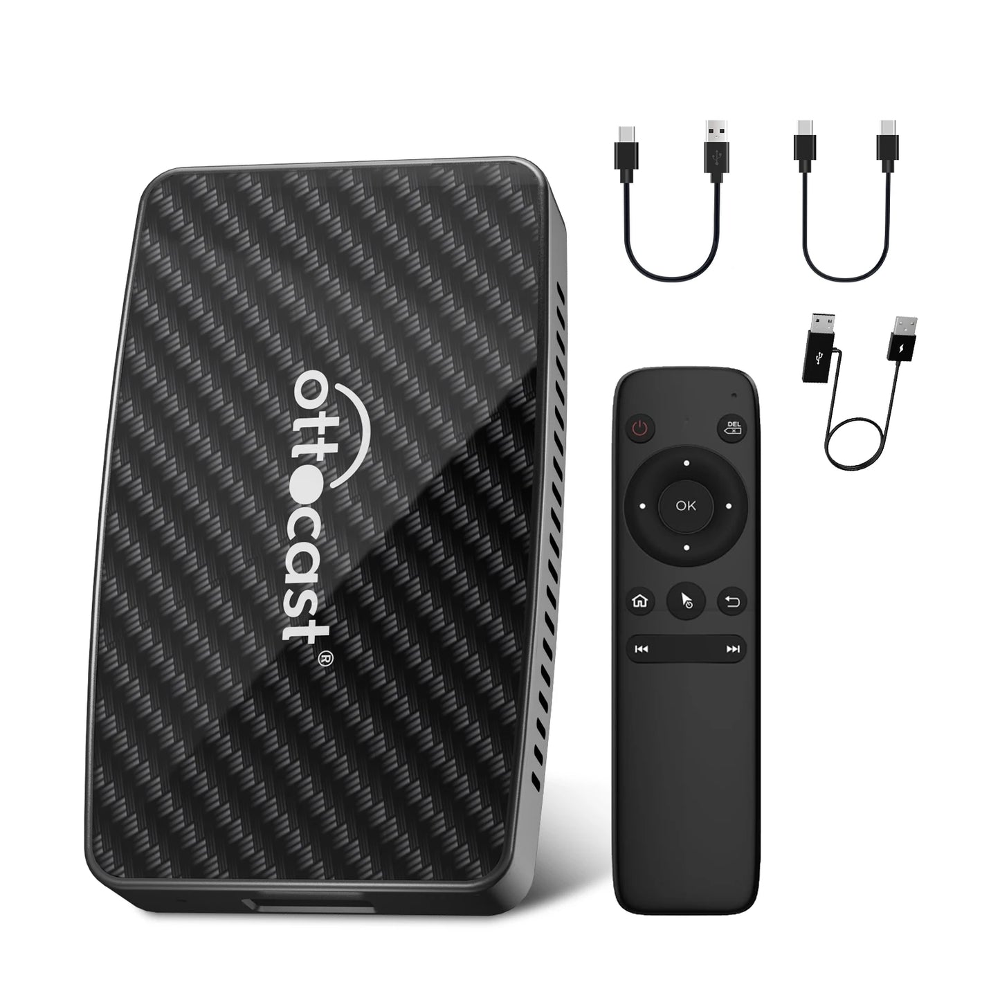 Ottocast Play2Video Pro sans fil pour lecteur multimédia d'origine, système 3 en 1, Netflix & YouTube, Carplay, boîte AI pour VW
