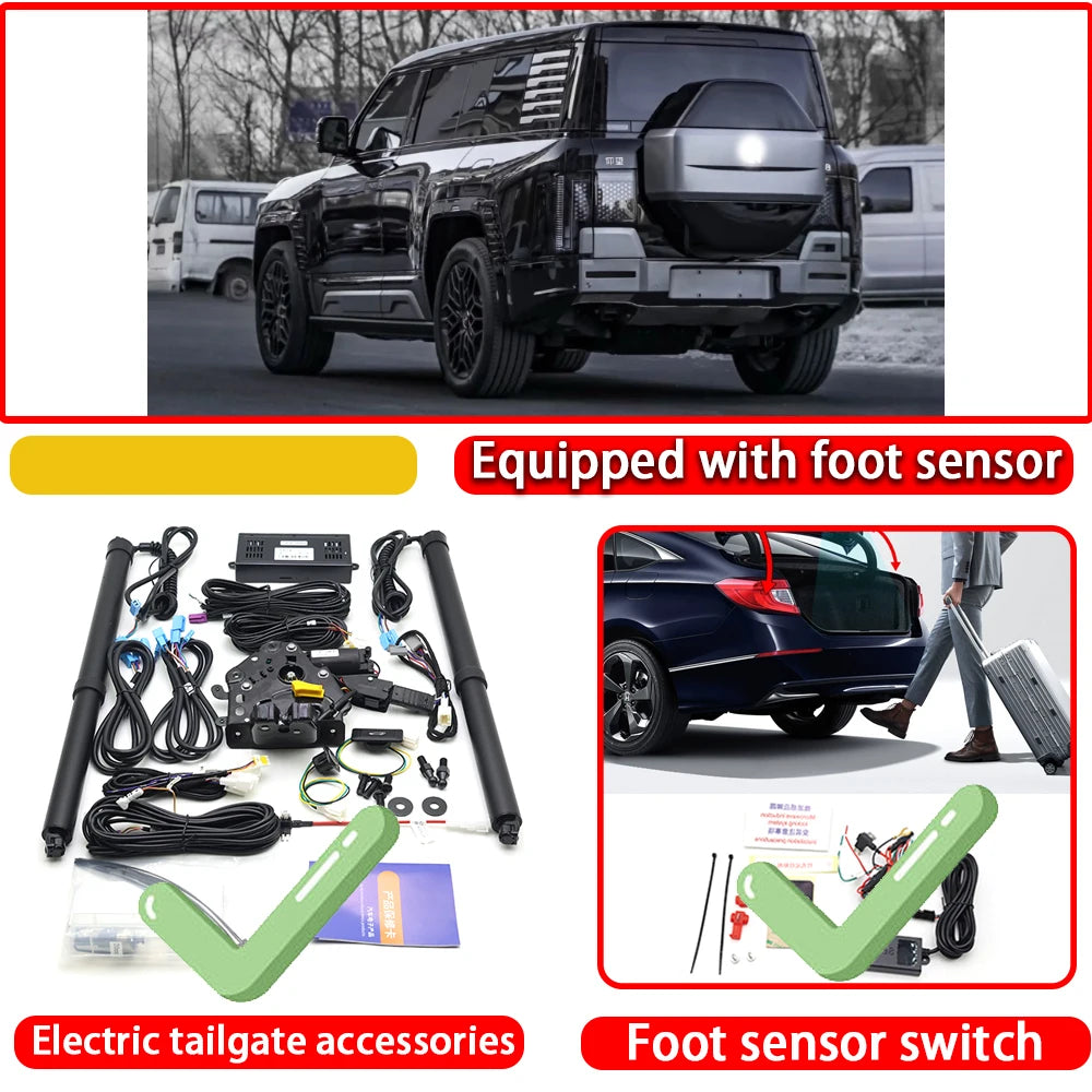 ZJCGO pour BYD Yangwang U8 U8L 2024 2025 2026 OEM système de Kit de levage de porte arrière électrique automatique