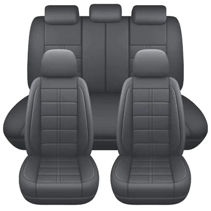Housses de siège de voiture en cuir, ensemble complet de sièges 5 places, ajustement universel, rembourré de la plupart des voitures, imperméable, respirant, Anti-salissure