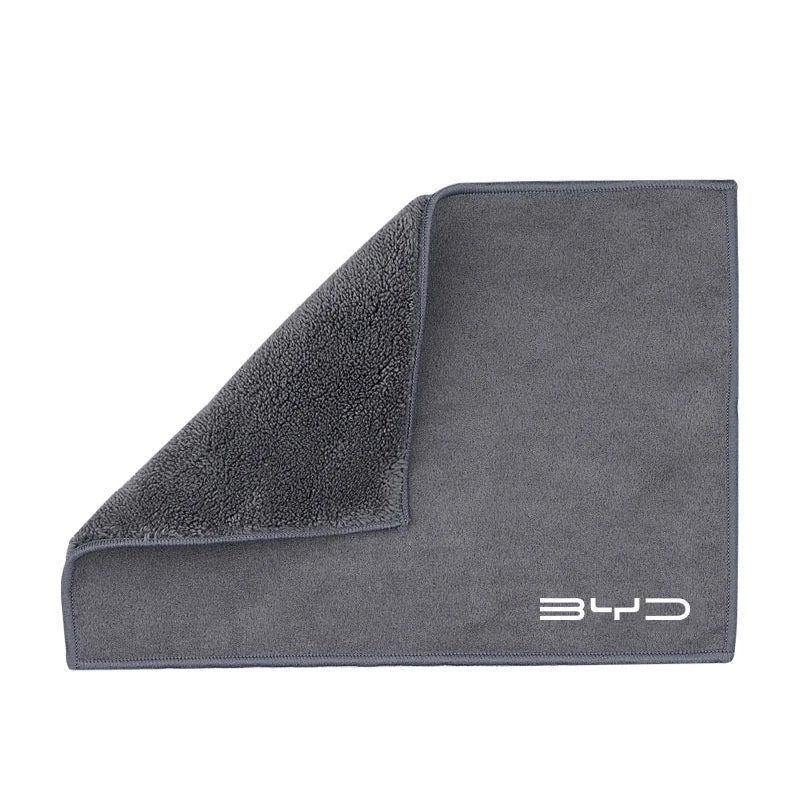 Serviette de voiture en microfibre, chiffon de nettoyage Super absorbant pour BYD Tang F3 E6 Atto3 Yuan Plus Song Max F0 G3 I3 Ea1 Dmi 2din S7