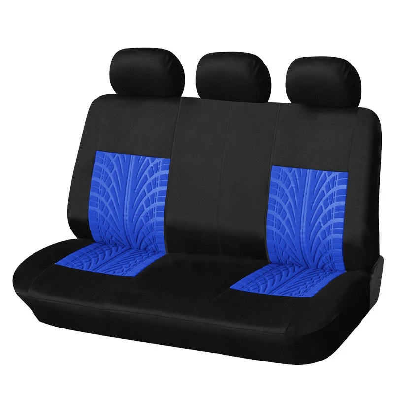 AU-UTH-Ensemble de Housses de Siège de Voiture Brodées, Protection Universelle Adaptée à la Plupart des Voitures, avec un Style Track Tatif