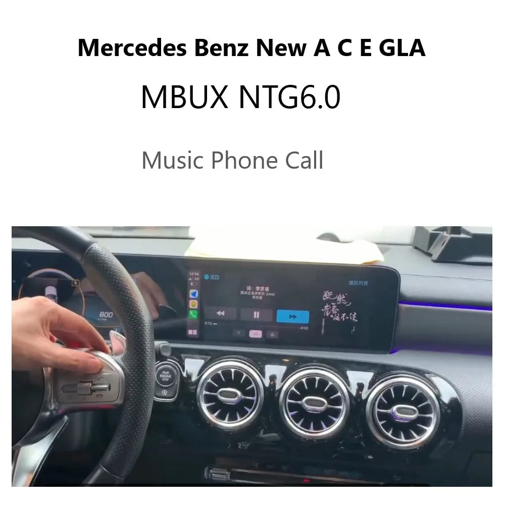 IMAuto – Interface Apple CarPlay sans fil, Android Auto, plein écran pour Mercedes Benz A W177 GLA CLA GLB MBUX NTG6.0, avec tactile