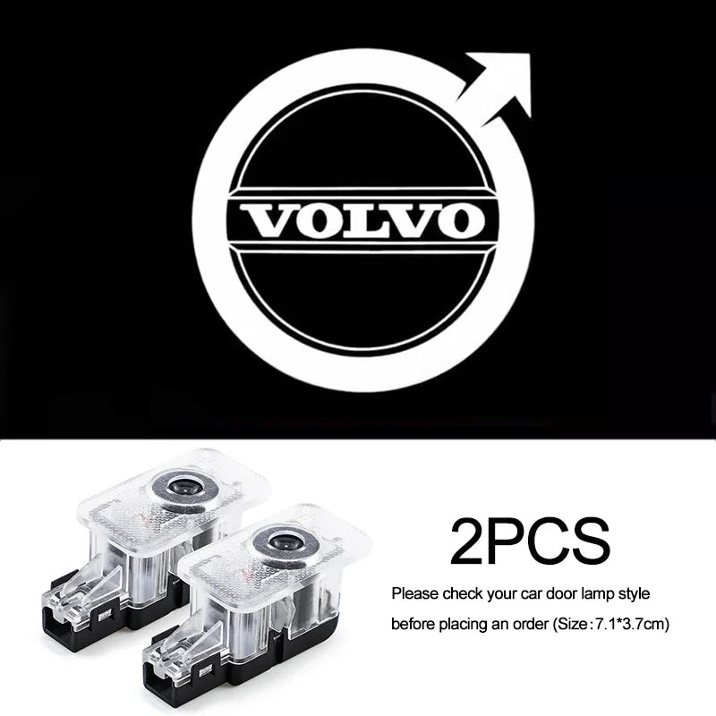 Lumières de bienvenue pour porte de voiture, projecteur Led, décoration pour Volvo XC90 V90 V60 XC60 V40 S80 S60 S90 C40 XC40 V70 XC70 C30 C70