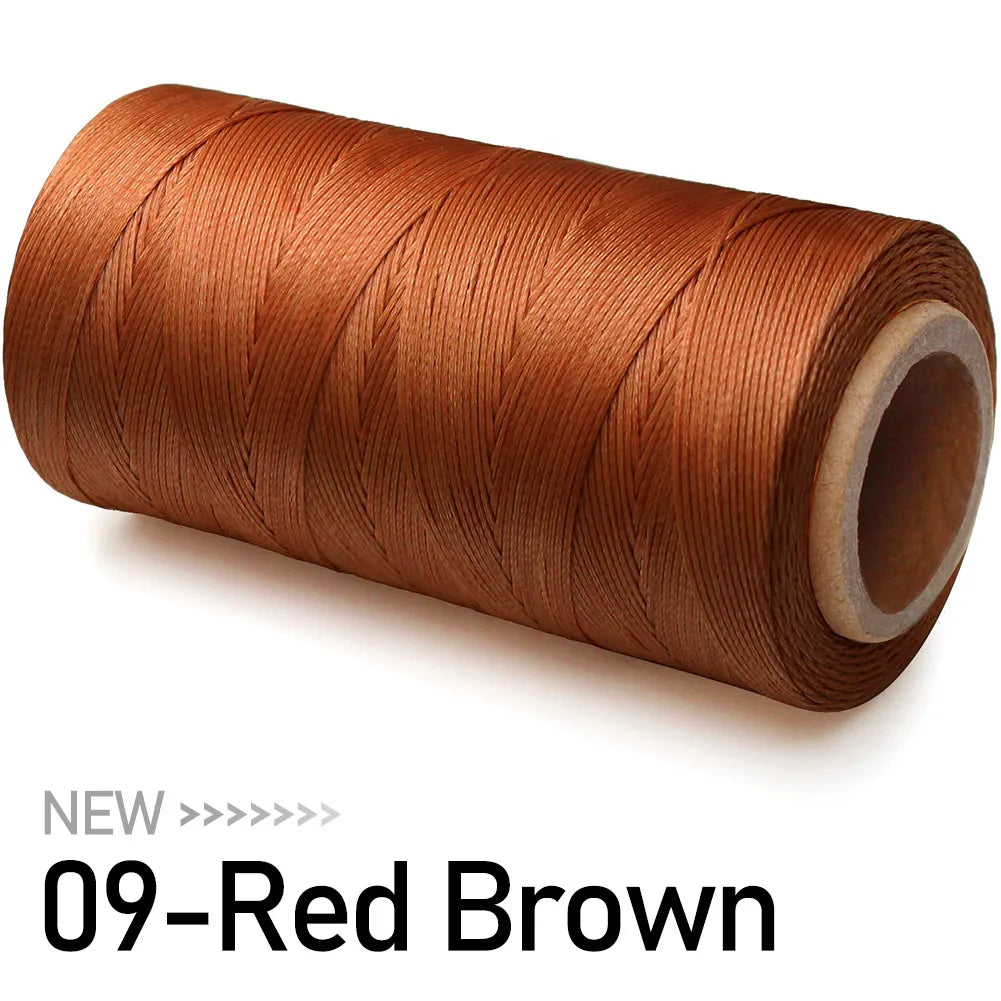 Grand rouleau de fil ciré pour couture du cuir, 0.8mm, 270M, pour la couture à la main, bricolage et matériel de reliure, accessoires, corde tissée 150D