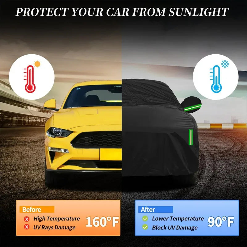 Bâches de voiture 6 en 1 pour BYD Yangwang U8, imperméable, anti-poussière, UV, anti-neige, résistant aux rayures