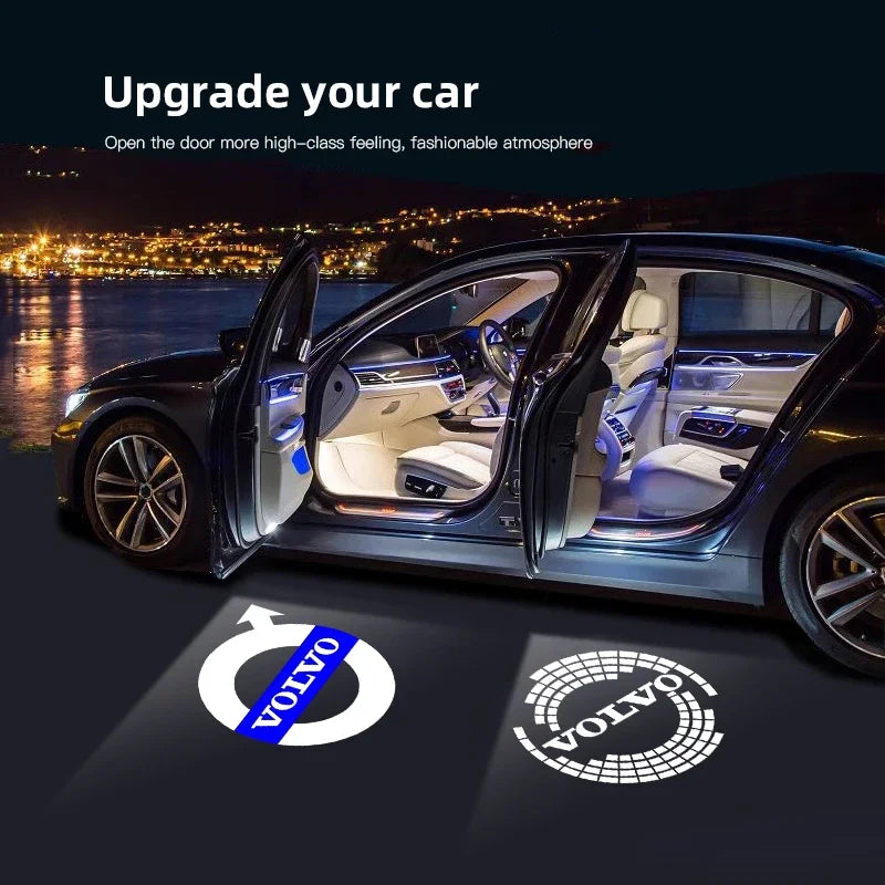 Lumières de bienvenue pour porte de voiture, projecteur Led, décoration pour Volvo XC90 V90 V60 XC60 V40 S80 S60 S90 C40 XC40 V70 XC70 C30 C70