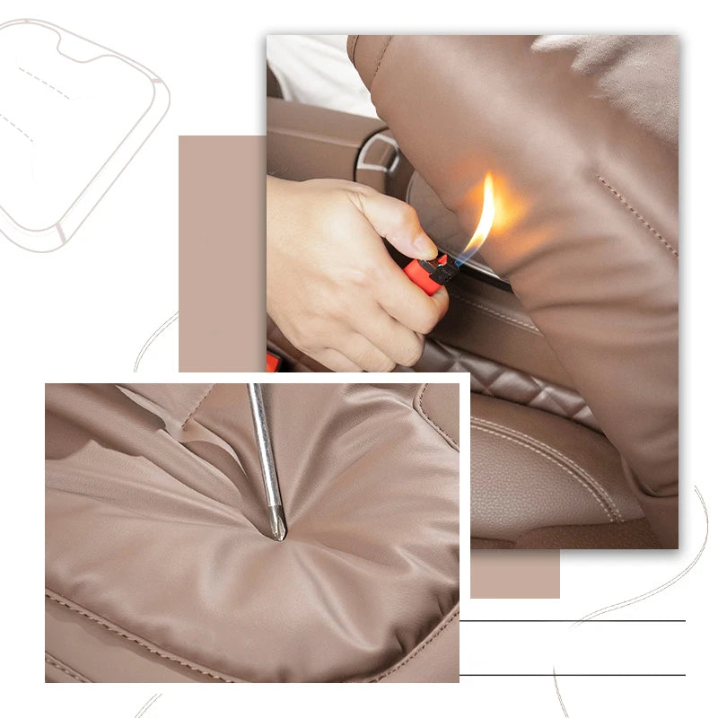 Housse de siège de voiture universelle en cuir, housse de coussin de taille pour siège de voiture, quatre saisons, coussin de Protection pour sièges intérieurs automobiles, accessoire de voiture