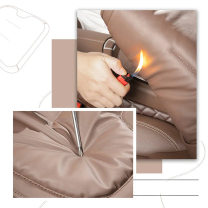 Housse de siège de voiture universelle en cuir, housse de coussin de taille pour siège de voiture, quatre saisons, coussin de Protection pour sièges intérieurs automobiles, accessoire de voiture