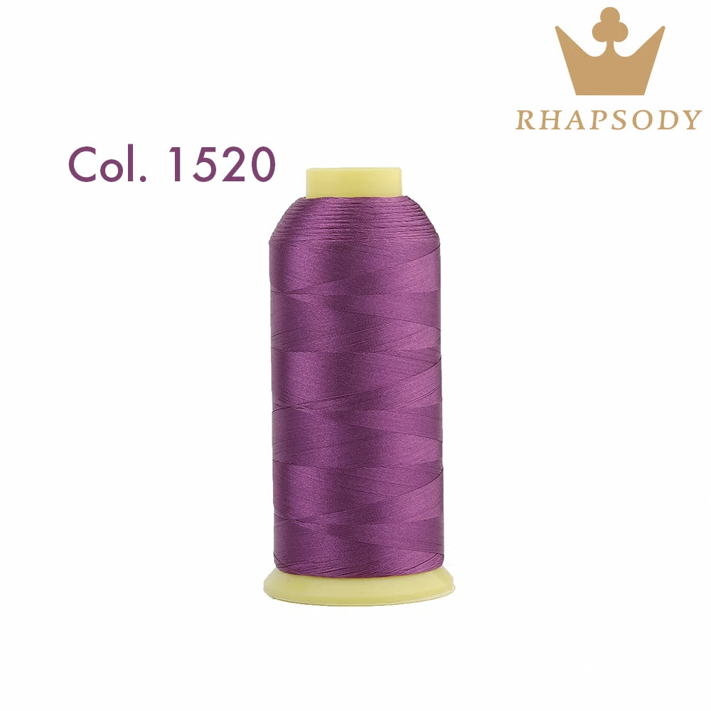 Bal apsody-Fil à broder en polyester, 5000m, 40WT, 120 tches, 200, pour machine à broder Brother Singer Janome Babylock, couture à domicile