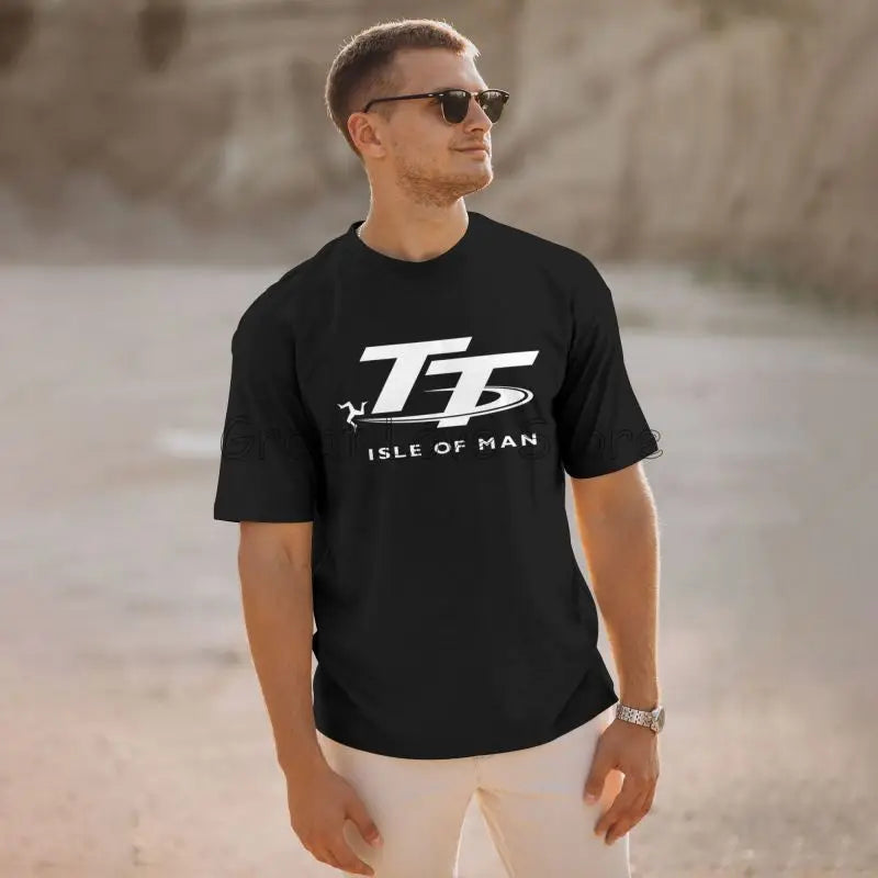 Île de Man TT Races Manx T-Shirt imprimé hommes coton à manches courtes graphique t-shirts été décontracté grande taille hauts t-shirts Streetwear