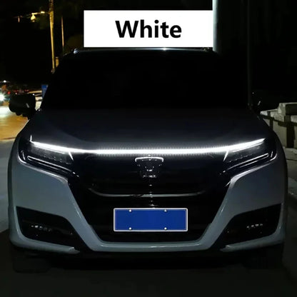 Feux diurnes à LED pour capot de voiture, démarrage par balayage, lumières décoratives, guide de capot moteur automatique DRL, lampe d'ambiance décorative, 12V, 150cm