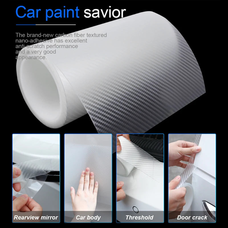 SEAMETAL autocollant de protection de porte de voiture Nano bande transparente 10m Anti-Collision autocollants de pare-chocs de voiture Films de protection accessoires de voiture