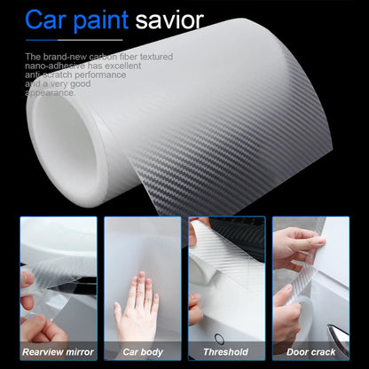 SEAMETAL autocollant de protection de porte de voiture Nano bande transparente 10m Anti-Collision autocollants de pare-chocs de voiture Films de protection accessoires de voiture
