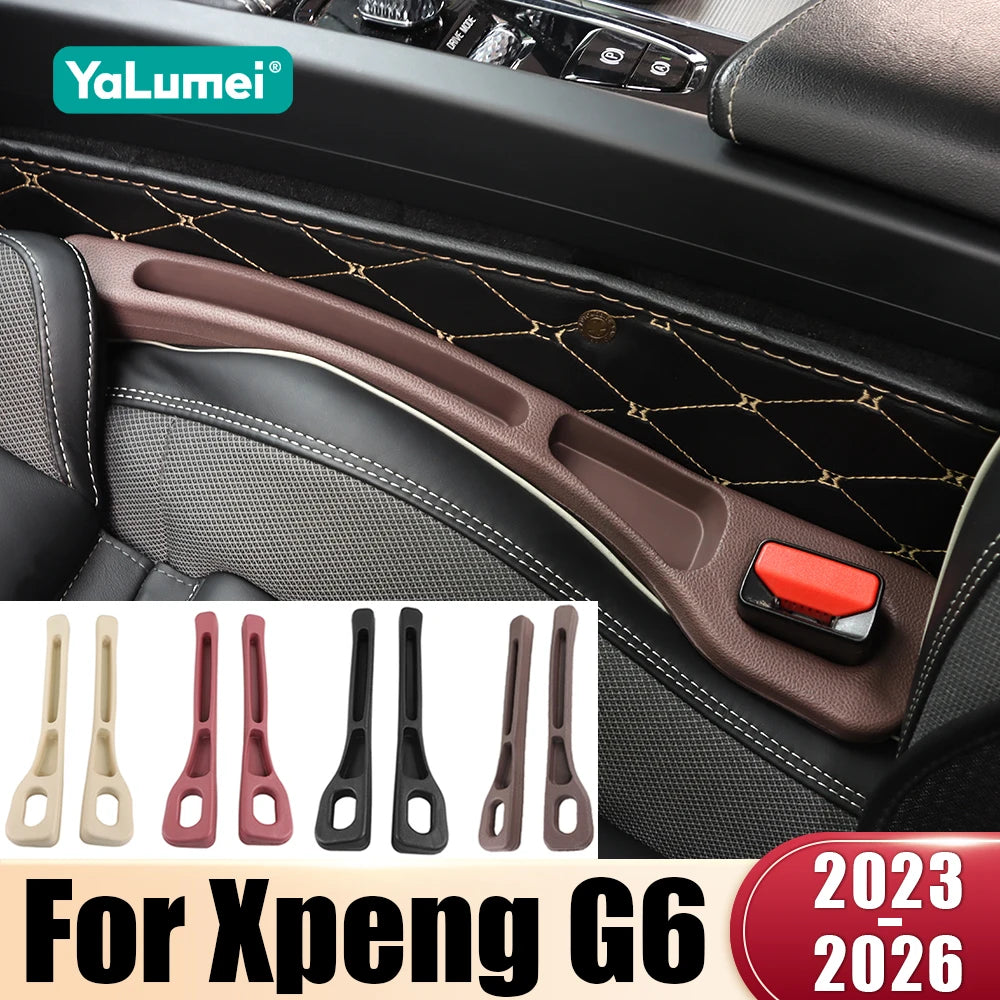 Bandes universelles anti-fuite pour siège de voiture Xpeng G6 EV 2023 2024 2025 2026 G01 PHEV, 2 pièces, couvercle d'écart, remplissage de couture latérale, stockage