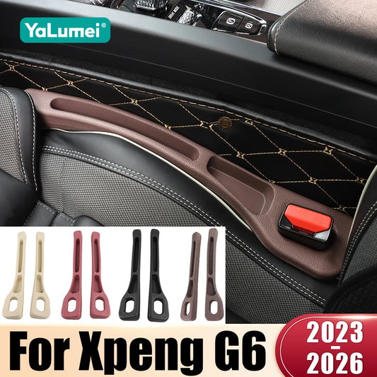 Bandes universelles anti-fuite pour siège de voiture Xpeng G6 EV 2023 2024 2025 2026 G01 PHEV, 2 pièces, couvercle d'écart, remplissage de couture latérale, stockage