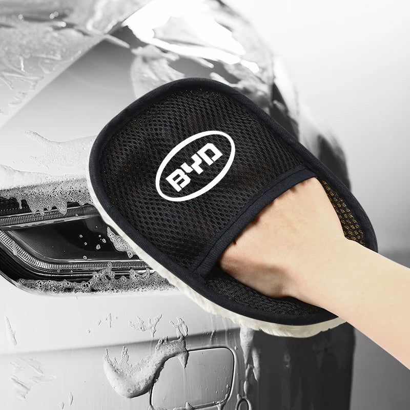 Brosse de gant de lavage de style de voiture, outils de nettoyage et de polissage pour BYD Atto 3 Yuan Plus F3 E6 F0 G3 I3 Ea1 Song Max Tang Dmi 2din G6 E2