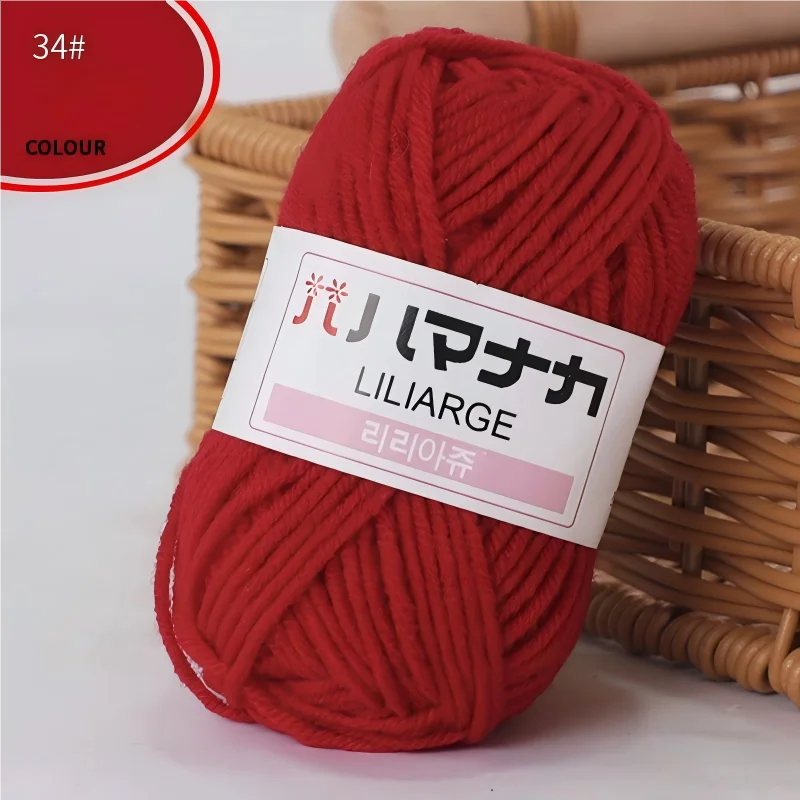 Fil à tricoter en coton doux et épais pour bébé, fil de velours en fibres épaisses pour tricot à la main, fil à crocheter pour pull DIY