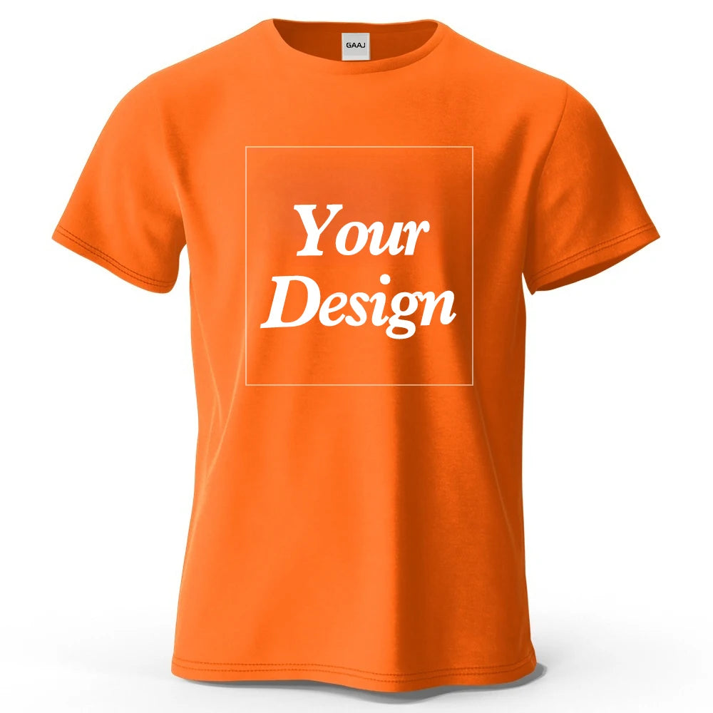 T-shirt personnalisé t-shirt personnalisé t-shirt personnalisé bricolage imprimer votre photo marque Logo texte hommes femmes 100% coton cadeau Premium