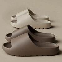 Pantoufles en noix de coco, sandales à semelles épaisses, mode d'été, pantoufles de plage à fond souple pour hommes et femmes, diapositives EVA