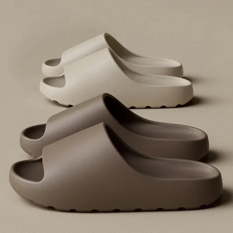 Pantoufles en noix de coco, sandales à semelles épaisses, mode d'été, pantoufles de plage à fond souple pour hommes et femmes, diapositives EVA