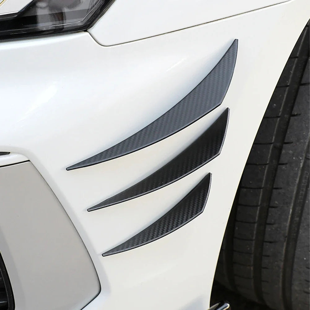 4/6 pièces voiture pare-chocs avant lèvre décoration diffuseur séparateur ailerons corps Spoiler Canards Valence menton voiture Tuning Canard décor