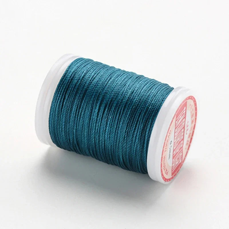 hilo elástico costura fil ciré accessoires cuir artisanat fil à coudre fil ciré rond cordon en Polyester cordon enduit de cire cordes
