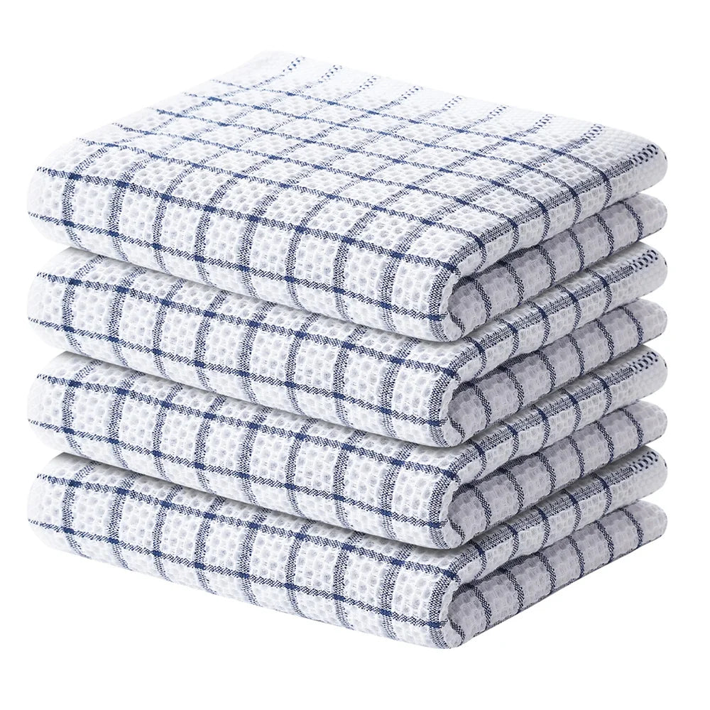 Homaxy 100% coton serviette de cuisine torchon doux Super absorbant chiffons de cuisine nettoyage à domicile serviette à récurer lavage de la vaisselle tissu