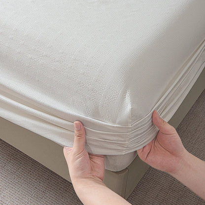 Drap-housse avec bande élastique, couleur unie, housse de matelas douce pour lit simple, double, king, queen, 90/120/140/150/160/180x200cm