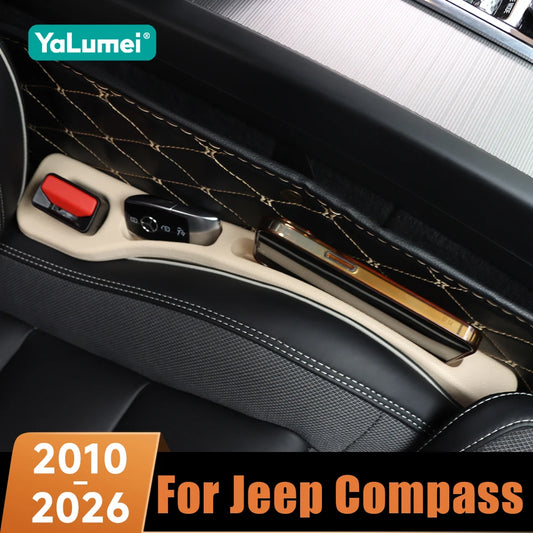 2 pièces de remplissage d'espace de siège de voiture, bande anti-fuite, organisateur de rangement, accessoires pour Jeep Compass 2010-2020 2021 2022 2023 2024 2025 2026