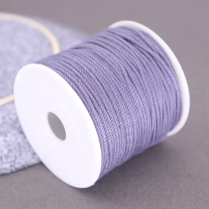 Corde de coton pour macramé, ficelle, ficelle, fil, artisanat, couture, tentures murales faites à la main, bohème, fête de mariage, décoration d'intérieur, 1.2mm, 37m