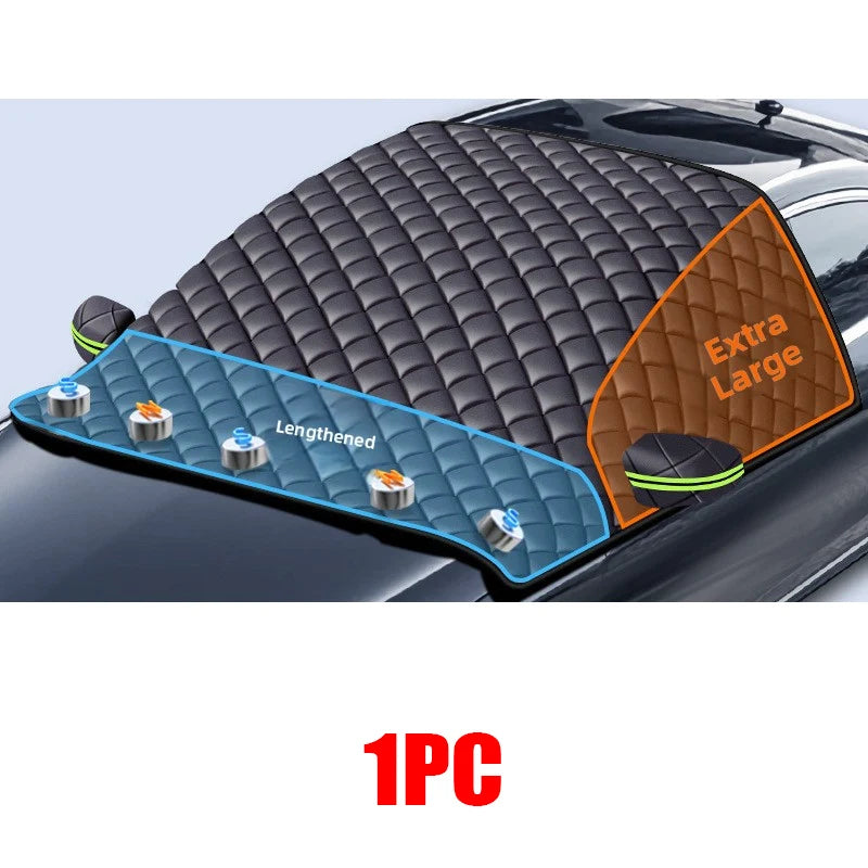 Couverture de pare-brise de voiture, bouclier de neige imperméable, auvent d'extérieur d'hiver, demi-protecteur, pare-soleil de fenêtre avant