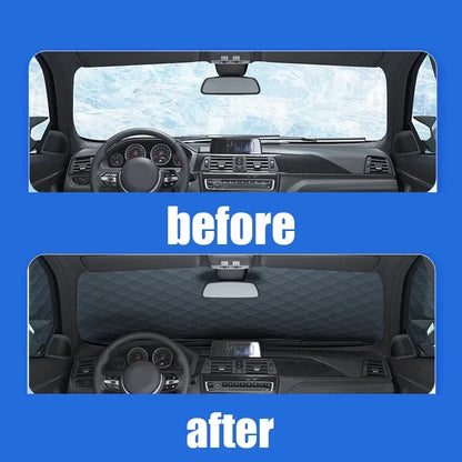 Couverture de neige pour pare-brise de voiture, bloc d'ombrage, Protection contre le gel, Protection solaire, Anti-glace, couverture de pare-brise avant, hiver