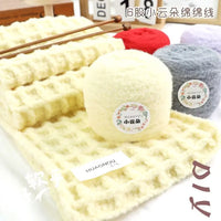 100g/boule 6 brins de fil de coton nuage tissé à la main bricolage gaufre écharpe chapeau bébé fil balle