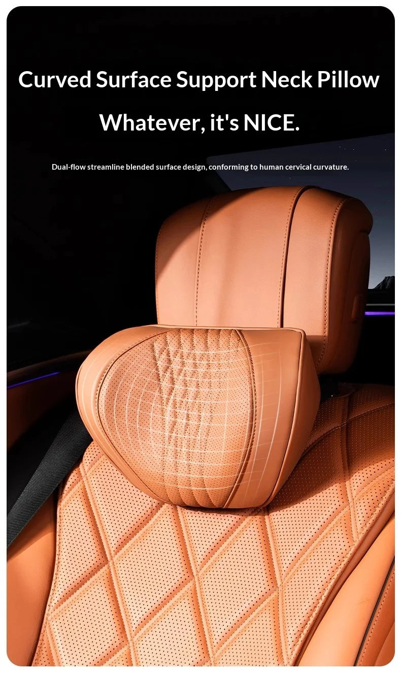 Coussin de nuque et de soutien lombaire pour voiture, universel toutes saisons, coussin lombaire respirant avec contour ergonomique pour la taille
