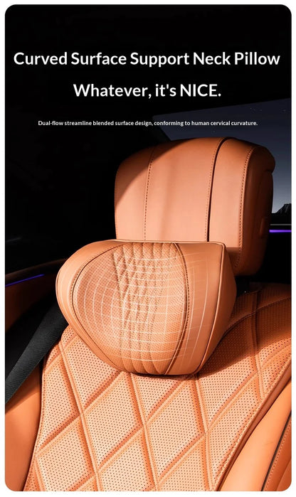 Coussin de nuque et de soutien lombaire pour voiture, universel toutes saisons, coussin lombaire respirant avec contour ergonomique pour la taille