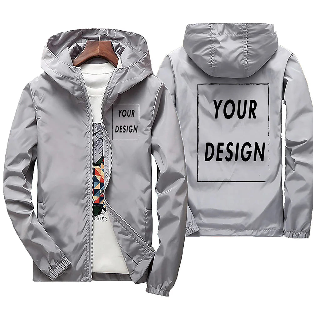 2025 printemps et automne hommes coupe-vent à capuche jachère veste voyage Camp Out escalade fermeture éclair hommes coupe-vent veste