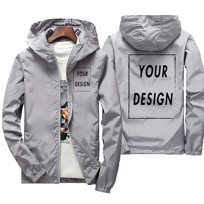 2025 printemps et automne hommes coupe-vent à capuche jachère veste voyage Camp Out escalade fermeture éclair hommes coupe-vent veste