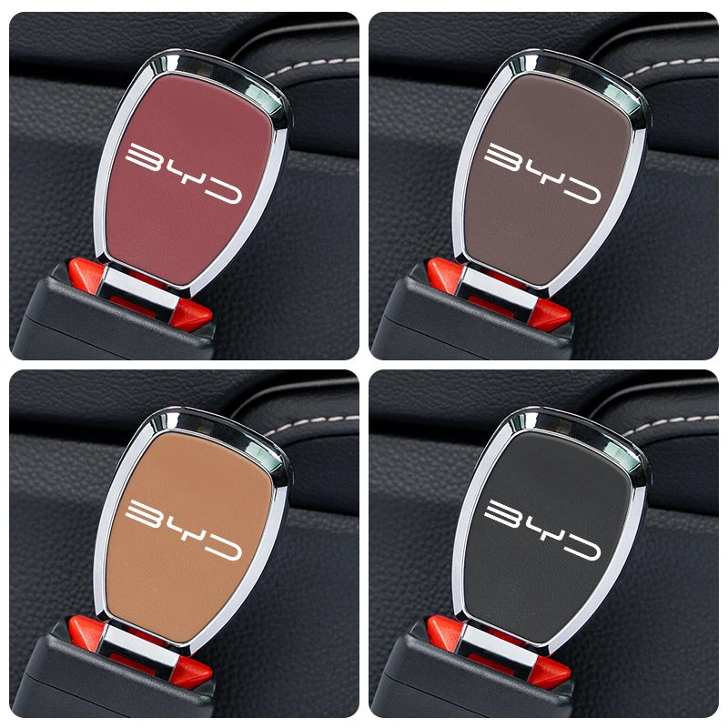 Boucle d'extension de ceinture de sécurité de voiture, accessoires de couverture de ceinture de sécurité pour BYD Atto E6 Tang E3 E9 F3 Song F3R Qing Yuan D1 S6 F0 E5 E2 E1