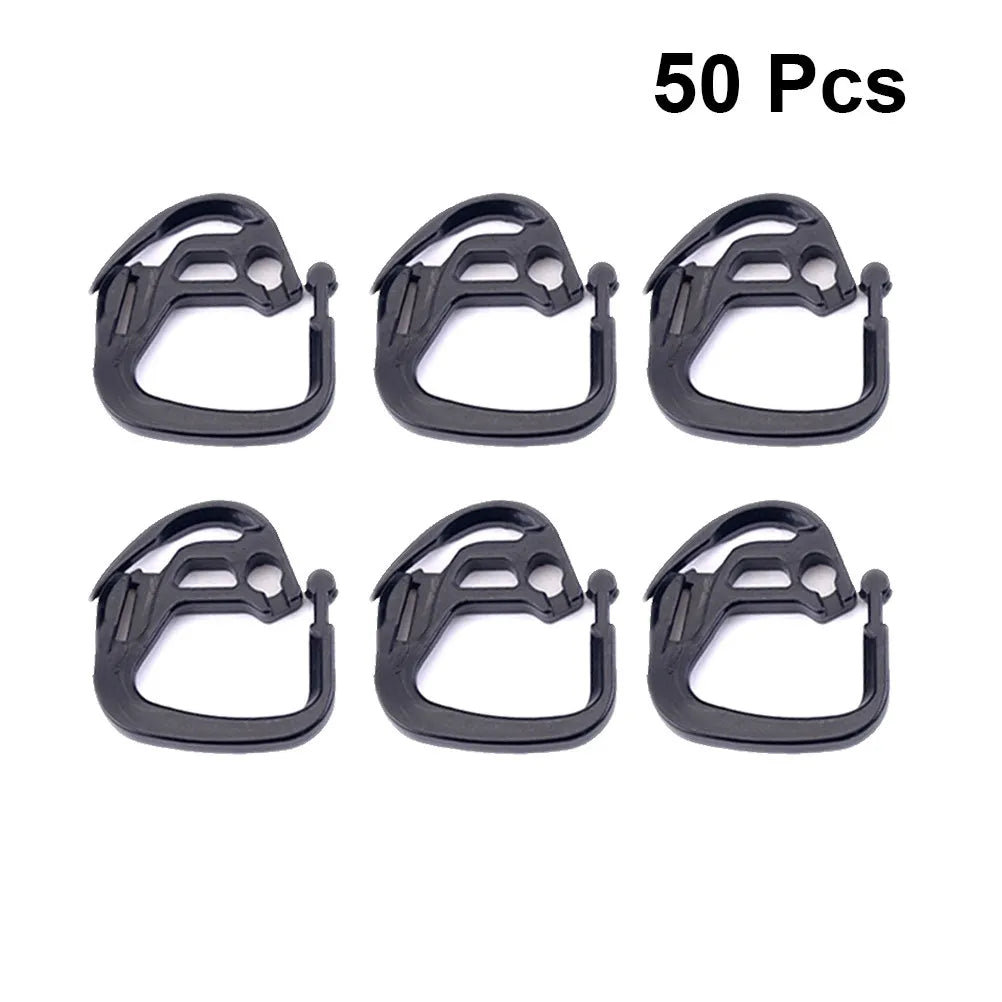 Clips de fixation robustes en ABS pour filets d'ombrage noirs, pour serres, installation et démontage faciles, jardin