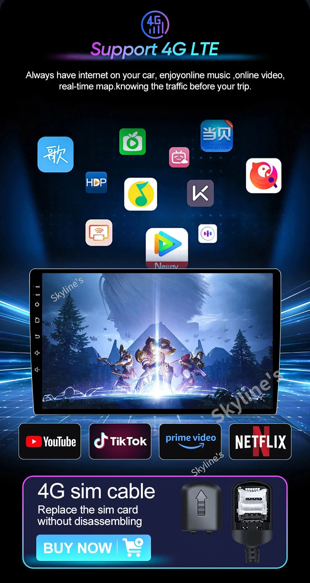 Autoradio Android 15 pour Peugeot 207 CC 207CC 2006 - 2015 sans fil Carplay Android Auto stéréo lecteur multimédia WiFi 4G 2 Din