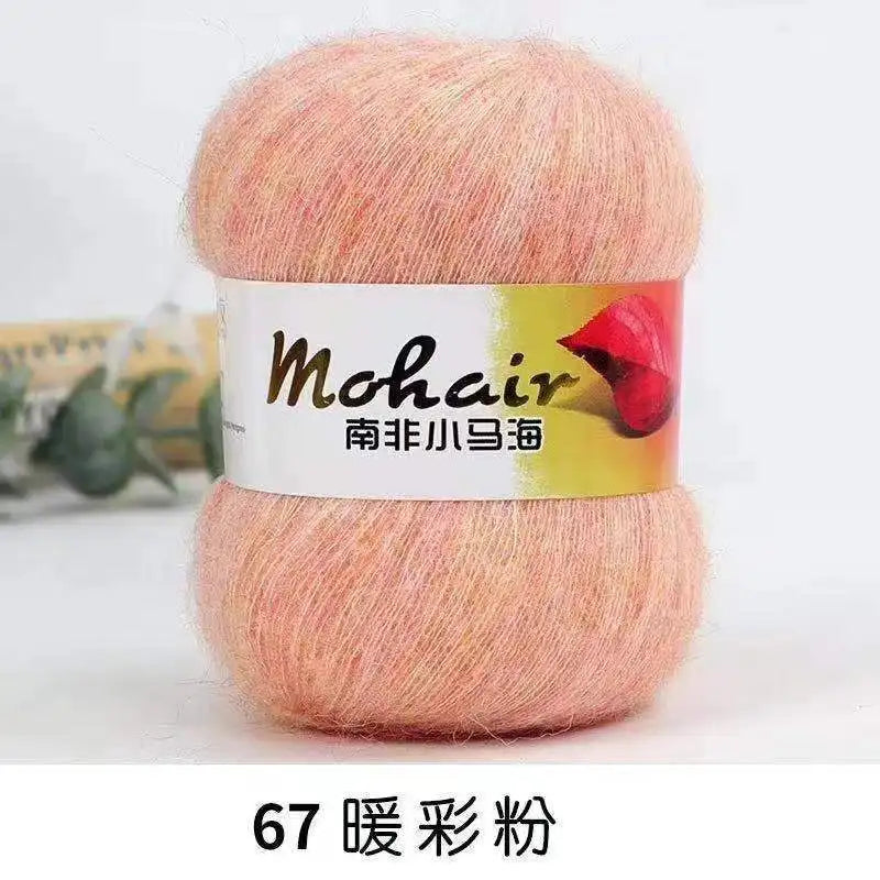 Fil de laine Mohair d'alpaga en peluche pour fil à tricoter, écharpe de pull 40 grammes/boule, fils épais de Lanas doux et chaud gonflés